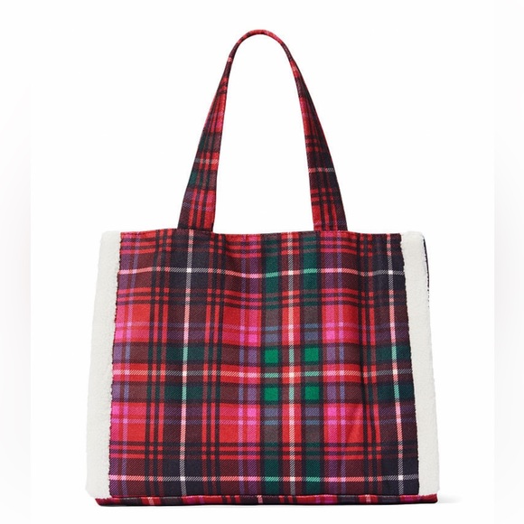 Victoria Secret plaid tote - Picture 4 of 11
